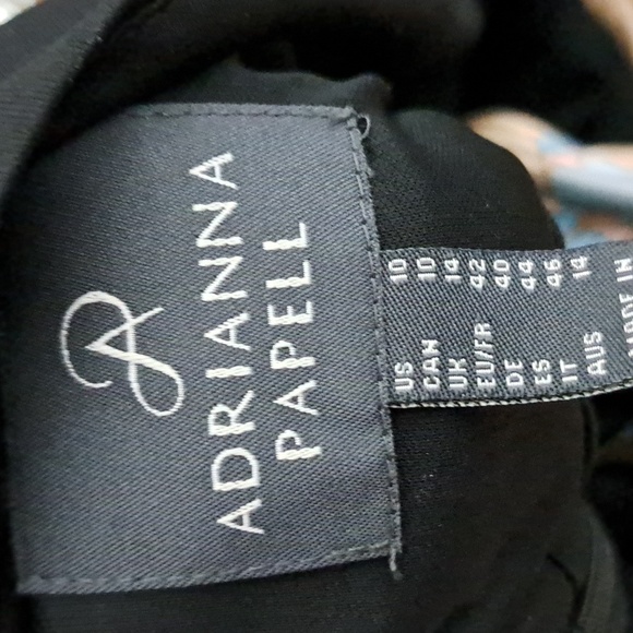 Adrianna Papell Chiffon Printed Halter Gown - Picture 8 of 12